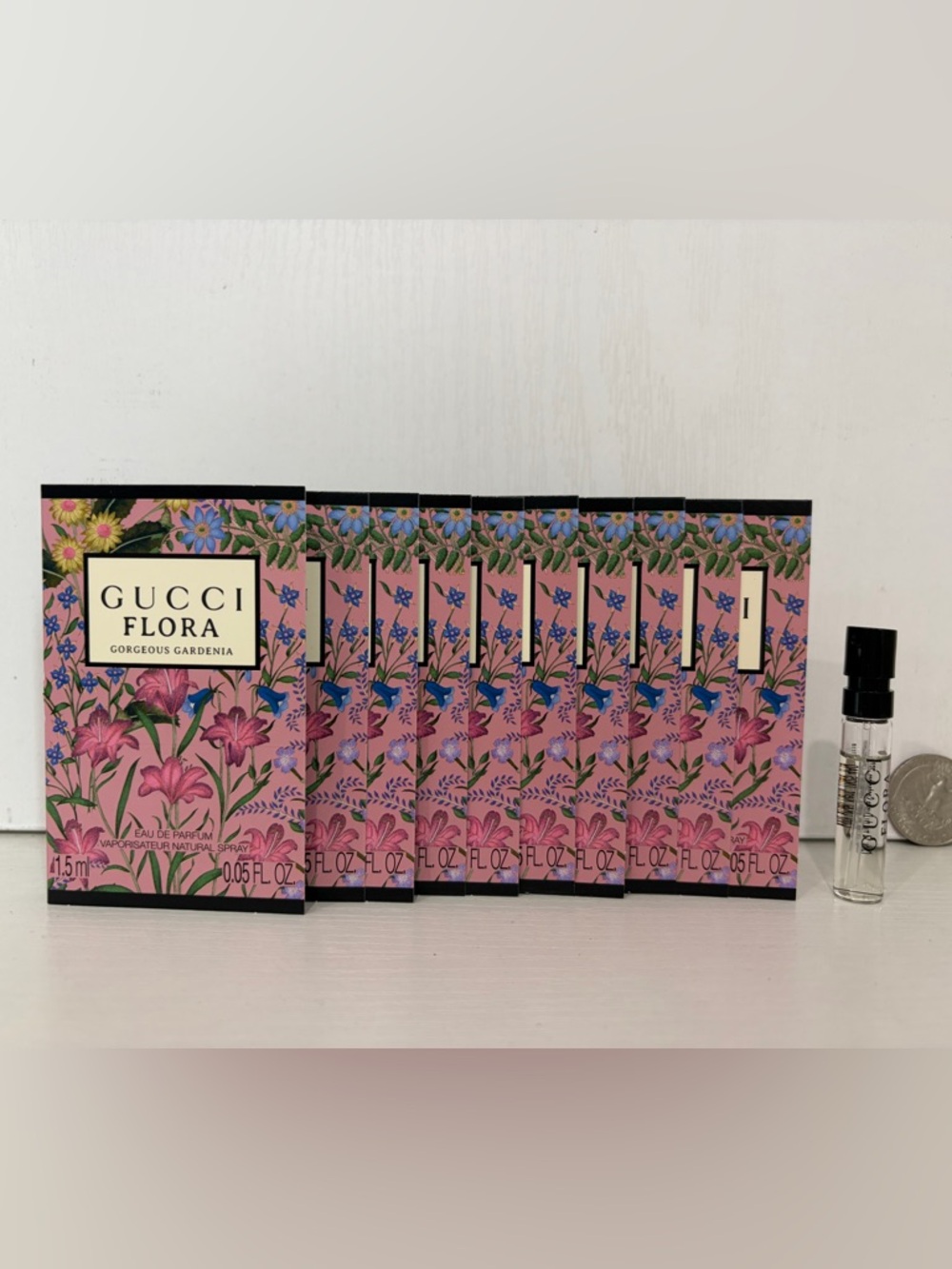 10 X Gucci Flora Gorgeous Gardenia Sample Vials